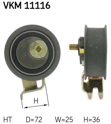 SKF VKM11116 Feszítő gőrgő fogasszíj-vezérműszíjhoz